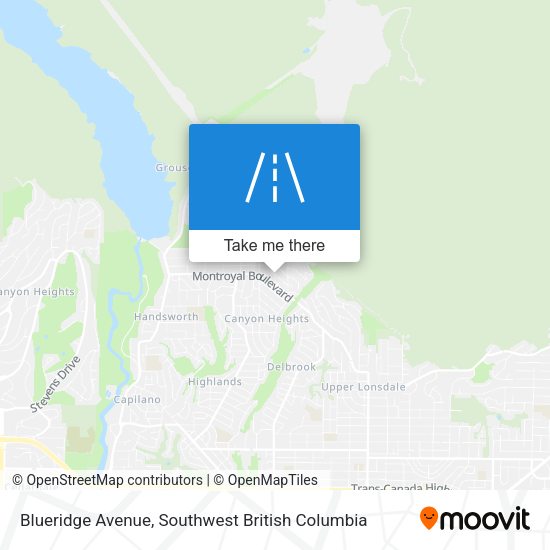 Blueridge Avenue map