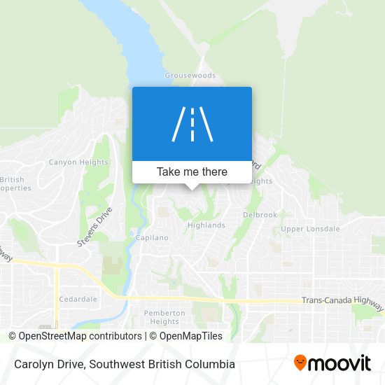 Carolyn Drive map