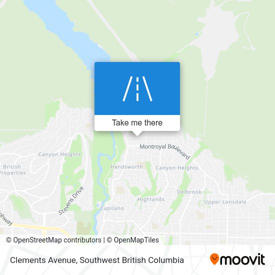 Clements Avenue map