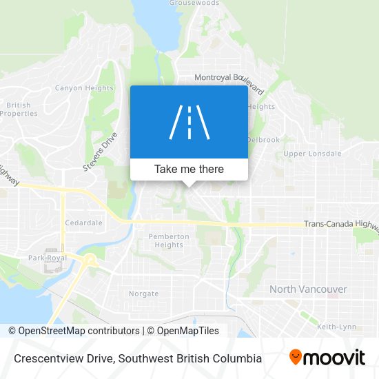 Crescentview Drive map