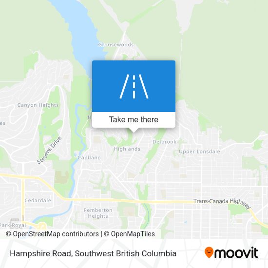 Hampshire Road map