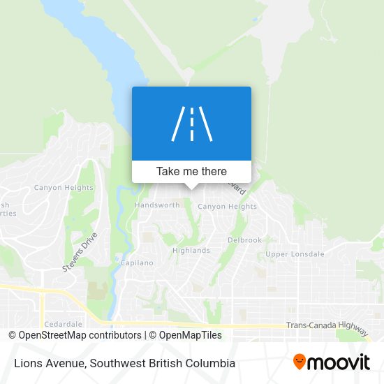 Lions Avenue map