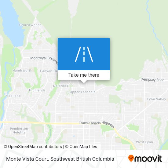 Monte Vista Court map