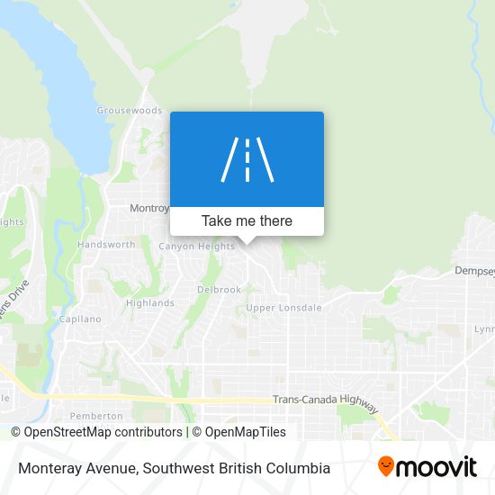 Monteray Avenue map