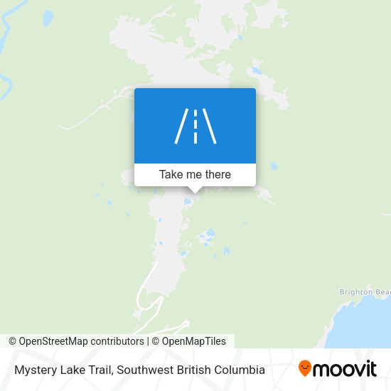 Mystery Lake Trail map