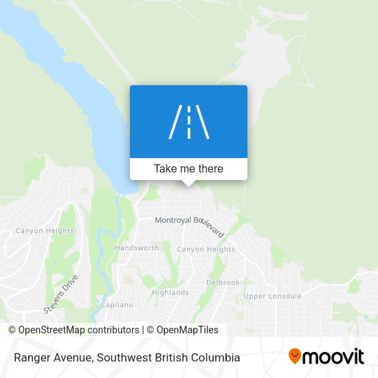 Ranger Avenue map