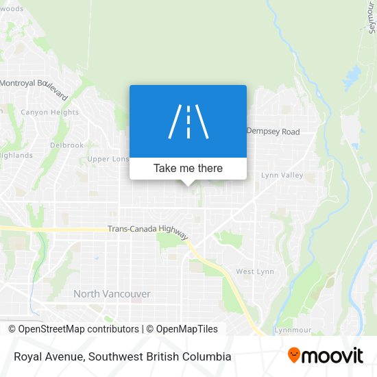 Royal Avenue map