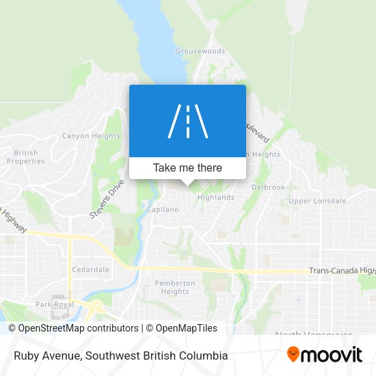 Ruby Avenue map
