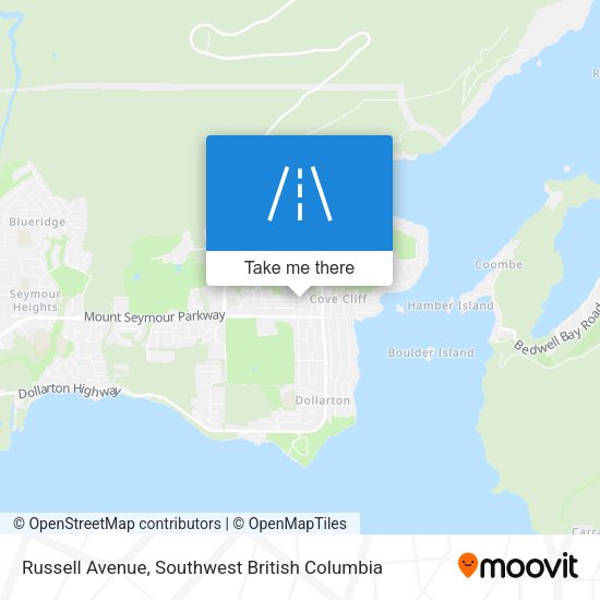 Russell Avenue map