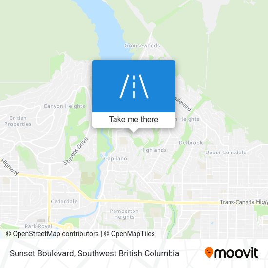 Sunset Boulevard map