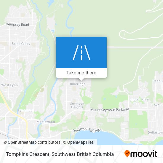 Tompkins Crescent map