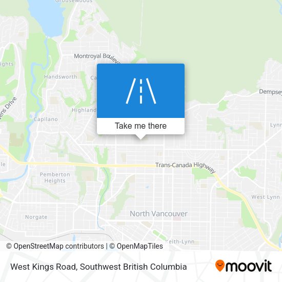 West Kings Road map