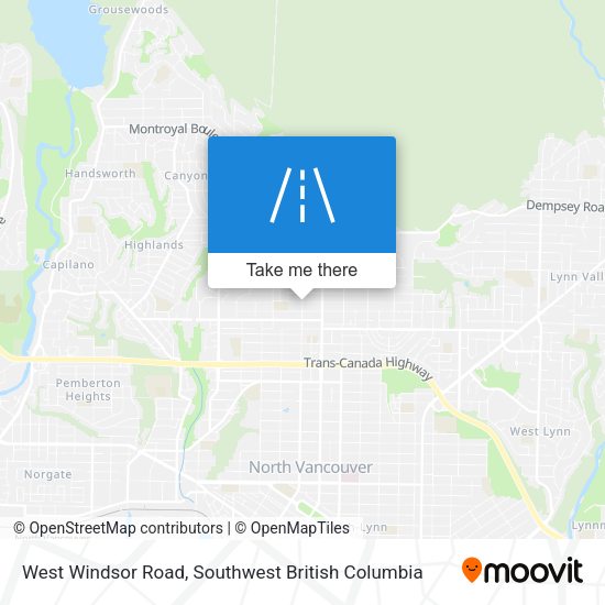 West Windsor Road map