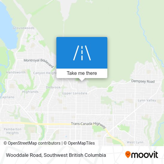 Wooddale Road map