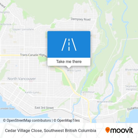 Cedar Village Close map