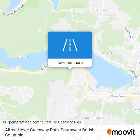 Alfred Howe Greenway Path map