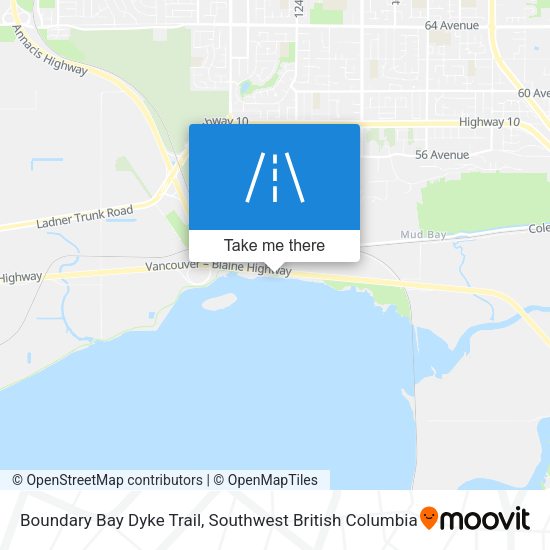 Boundary Bay Dyke Trail map