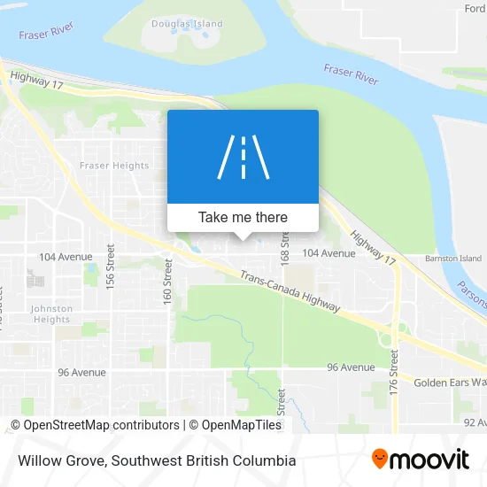 Willow Grove map