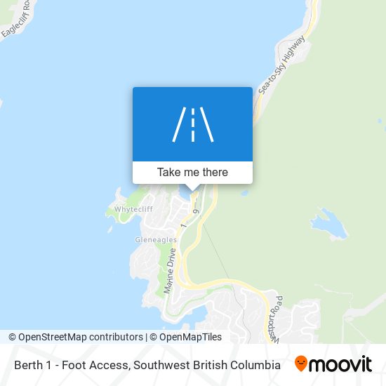 Berth 1 - Foot Access map