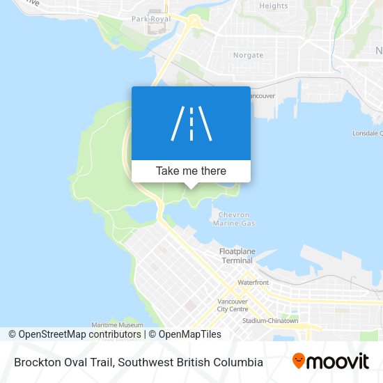 Brockton Oval Trail map