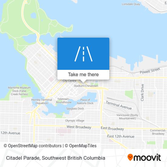 Citadel Parade map