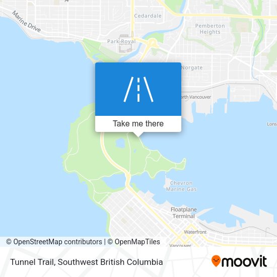 Tunnel Trail map