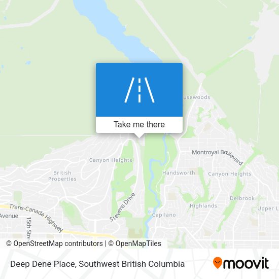 Deep Dene Place map