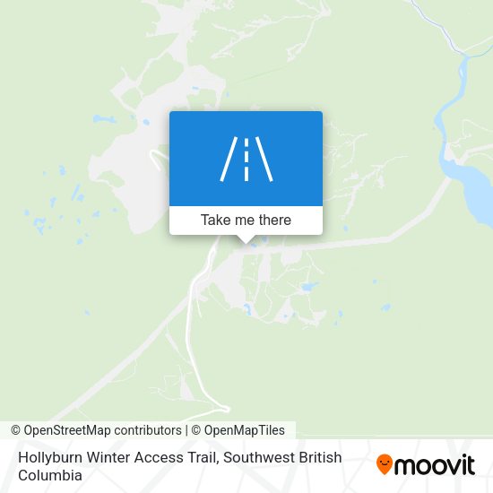 Hollyburn Winter Access Trail map