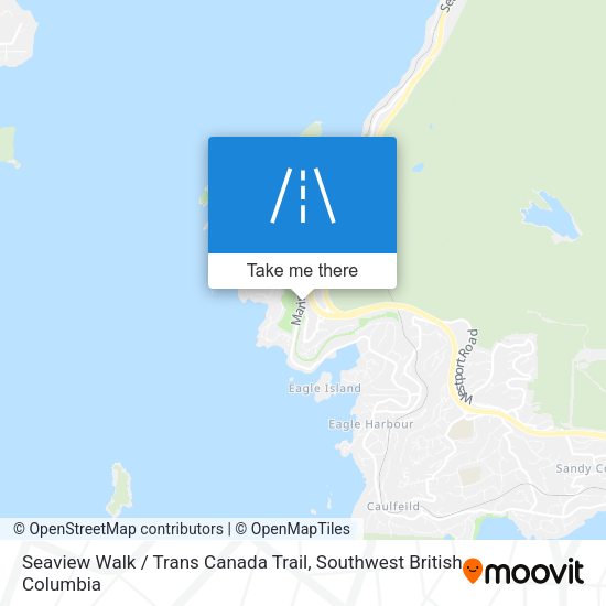 Seaview Walk / Trans Canada Trail map
