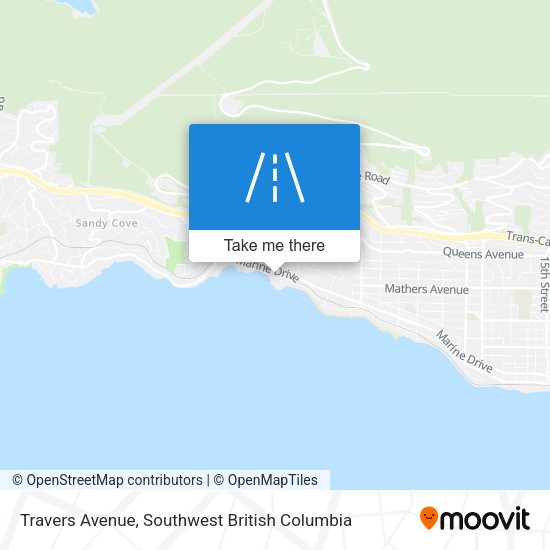 Travers Avenue map