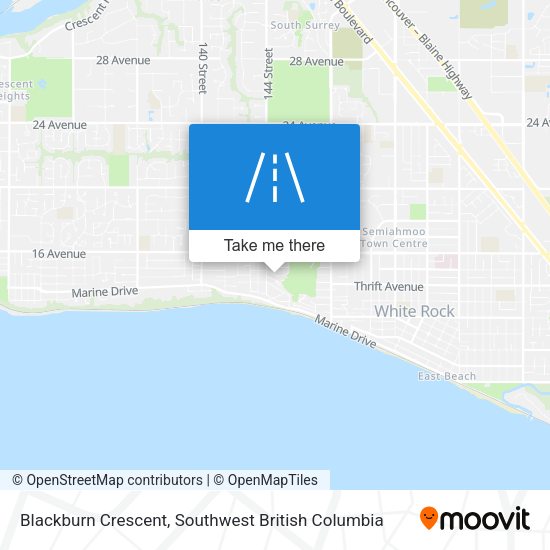 Blackburn Crescent map
