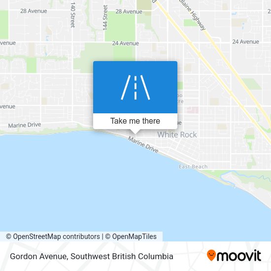Gordon Avenue map