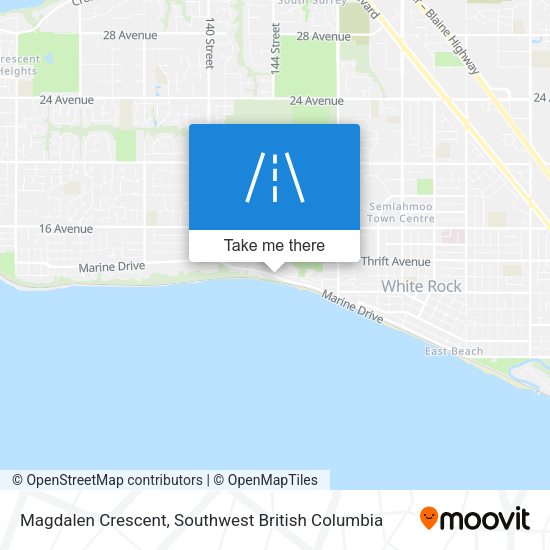 Magdalen Crescent map