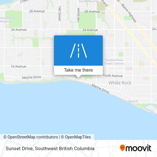 Sunset Drive map