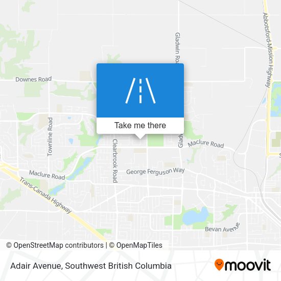 Adair Avenue map