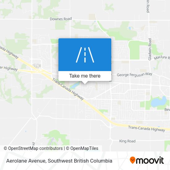 Aerolane Avenue map
