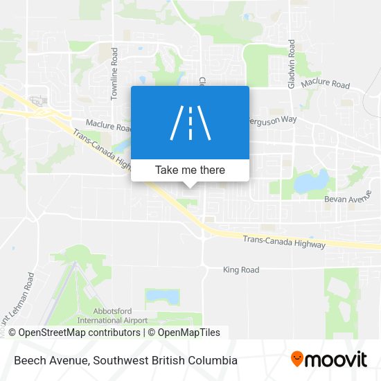 Beech Avenue map