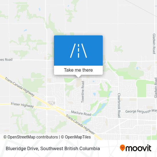 Blueridge Drive map