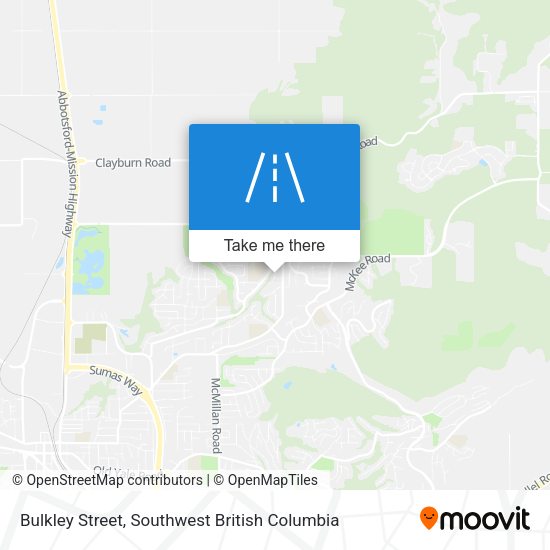 Bulkley Street map