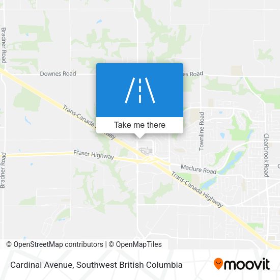 Cardinal Avenue map