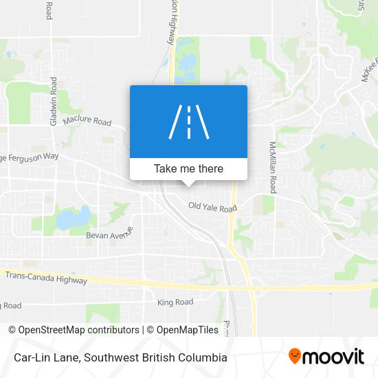 Car-Lin Lane map