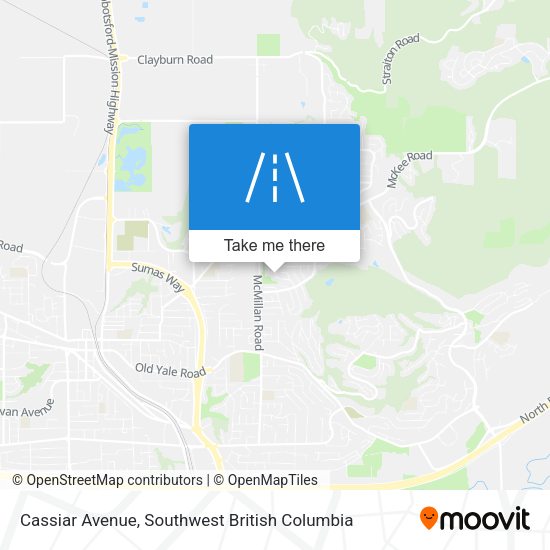 Cassiar Avenue map