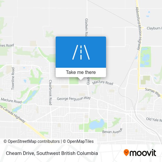 Cheam Drive map