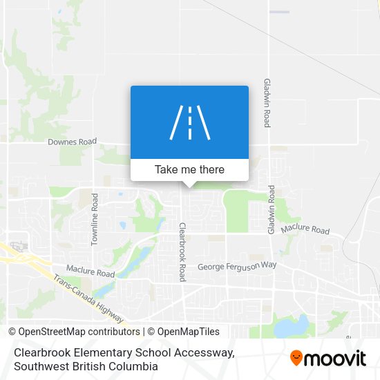 Clearbrook Elementary School Accessway map