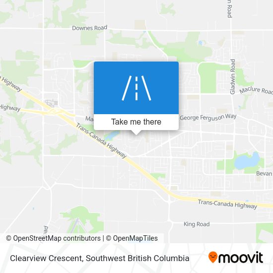 Clearview Crescent map