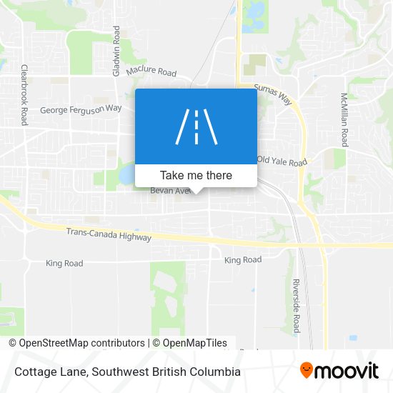 Cottage Lane map