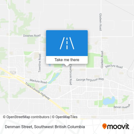 Denman Street map
