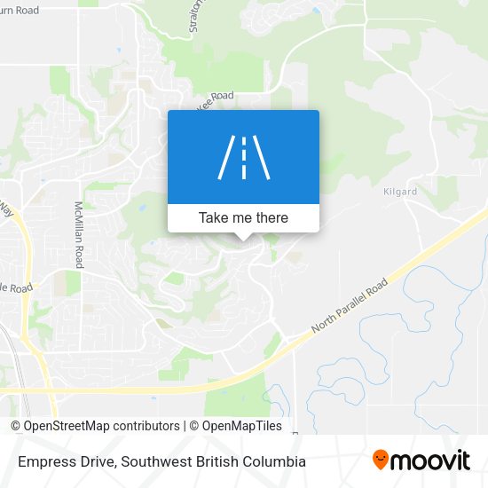 Empress Drive map