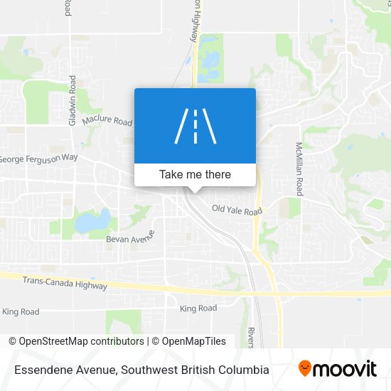 Essendene Avenue map