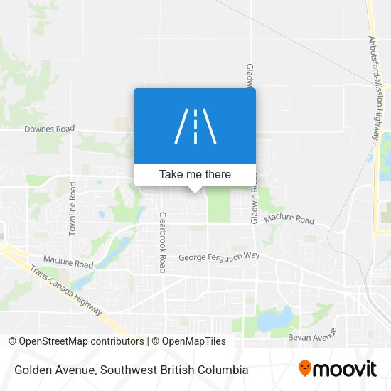 Golden Avenue map